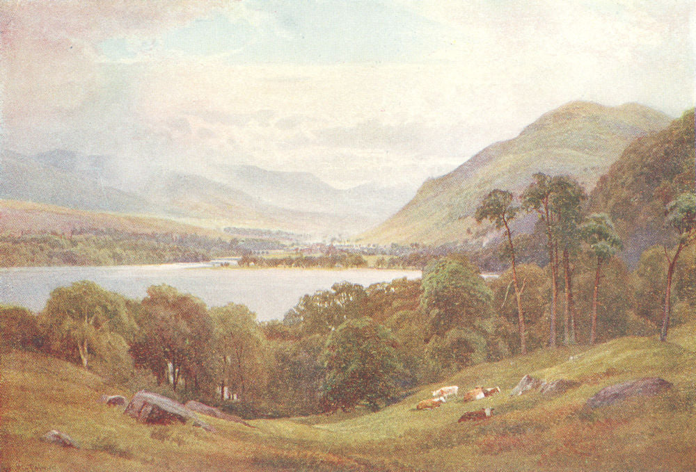 SCOTLAND. Highland line. Killin, Head of Loch Tay, Perthshire 1922 old print